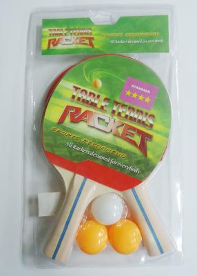 China 6mm Plywood Professional Table Tennis Racket With 1.5mm Sponge / Rubber for sale