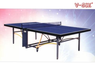 China Indoor Foldable Table Tennis Table U Form Structure More Safely With Wheels for sale