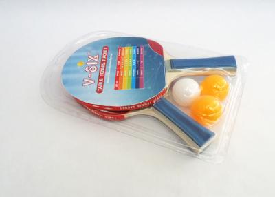China Table Tennis Set Wooden Paddles With Blister Packing , Professional Table Tennis Balls for sale