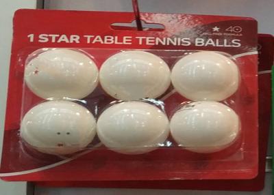 China Professional 1 Star Table Tennis Balls / Colored Ping Pong Balls For Training for sale