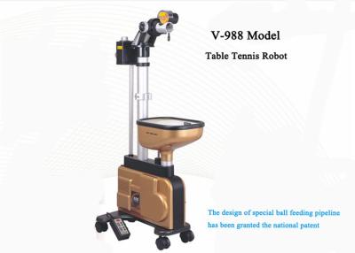 China Floor Type No Ball Jamming Table Tennis Robot / Ball Feeding Pipeline for sale