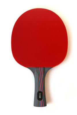China Professional Table Tennis Rackets 7 Ply Light Balsa Wood Concave Composite Handle Inverted Rubber Sponge 2.0mm for sale