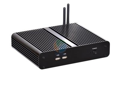 China Haswell Core i7 Mini PC HD Linux Thin Client Workstation Aluminum Frame SSD / HDD for sale