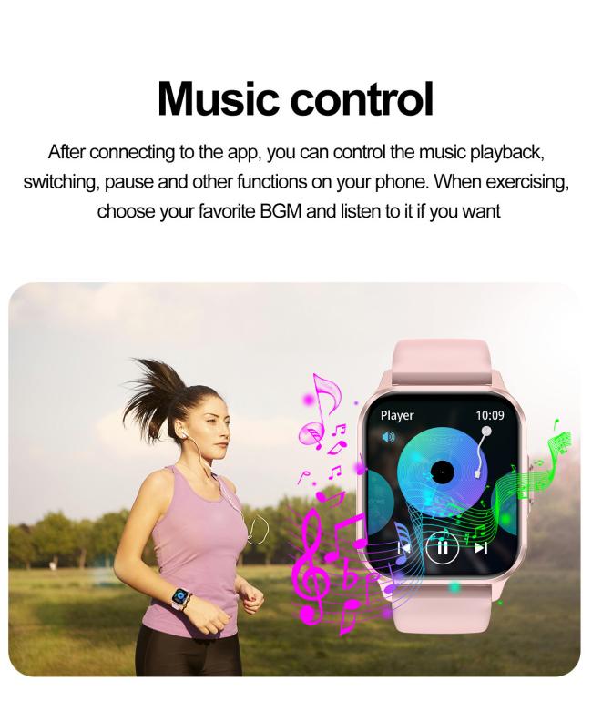 Square Full Touch Screen Smart Watch For Men Women Fitness Tracker Heart Rate Blood Pressure Sleep Monitor IP67 Waterproof Multi Color Silicone Band Sport Smartwatch
