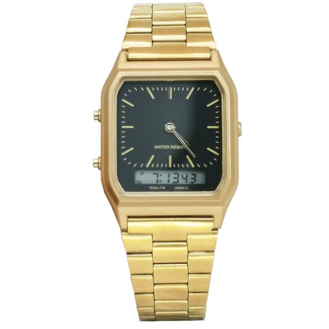 Vintage Thin Square Stainless Steel Band Quartz Watch Minimalist Business Dress Wrist Watch for Men Women Waterproof Analog Watch