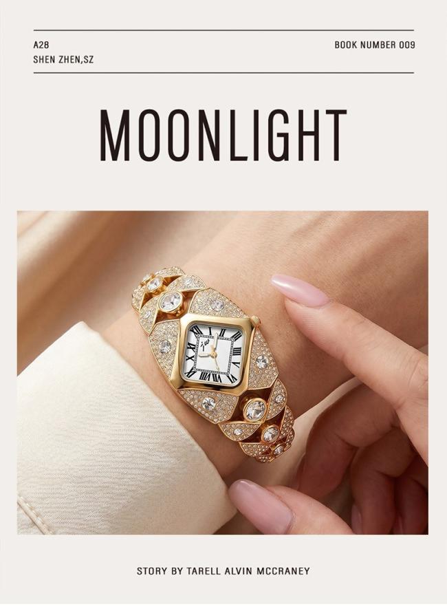 Luxury Rhombus Full Diamond Ladies Wrist Watch Sparkling Rhinestone Bangle Bracelet Quartz Watch Elegant Jewelry Watch For Women Party Daily Gift 3 Colors