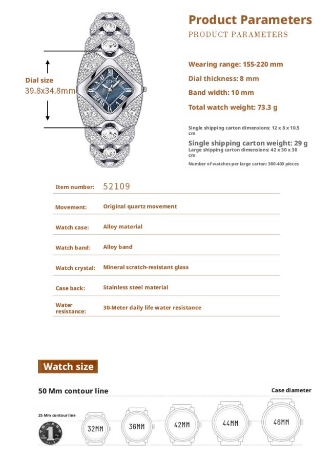 Luxury Rhombus Full Diamond Ladies Wrist Watch Sparkling Rhinestone Bangle Bracelet Quartz Watch Elegant Jewelry Watch For Women Party Daily Gift 3 Colors