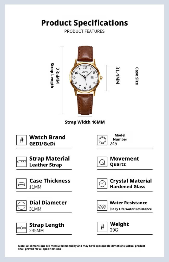 Minimalist Round Dial Women Quartz Watch Soft Leather Strap Classic Business Dress Wristwatch Elegant Daily Ladies Watch 3 Colors