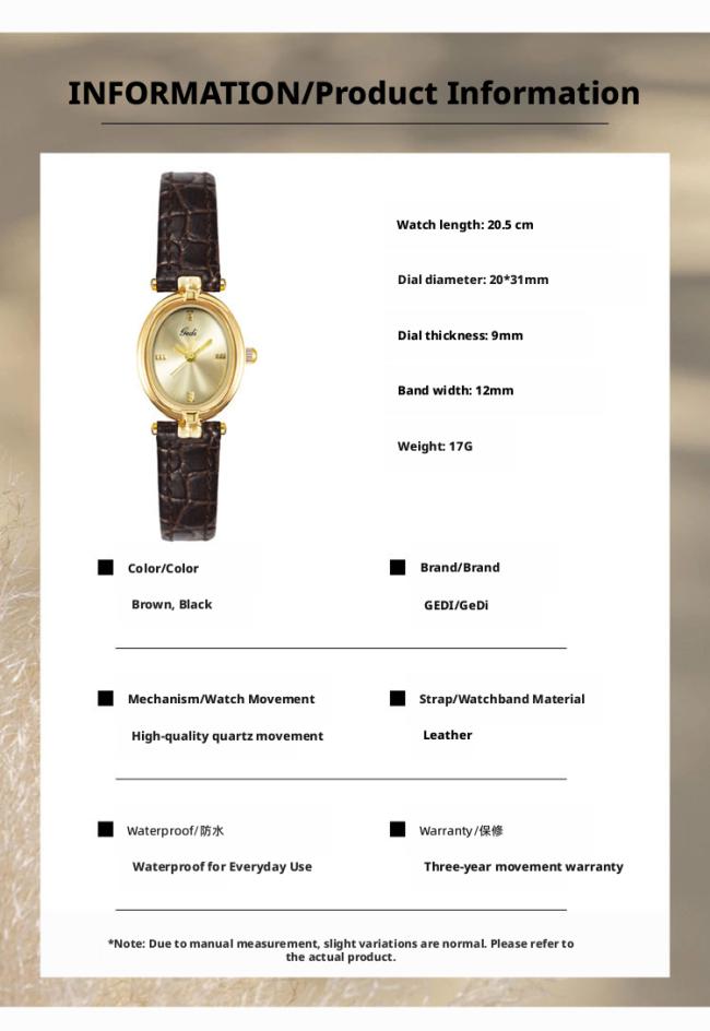 Vintage Sun Texture Round Gold Dial Women Quartz Watch Soft Black Leather Strap Slim Elegant Business Wristwatch Ladies Luxury Daily Jewelry Watch