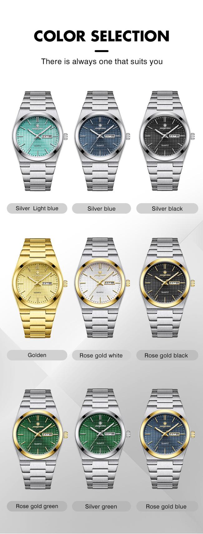 38mm Ultra Thin Stainless Steel Business Watch Men Luxury Waterproof Quartz Wristwatch