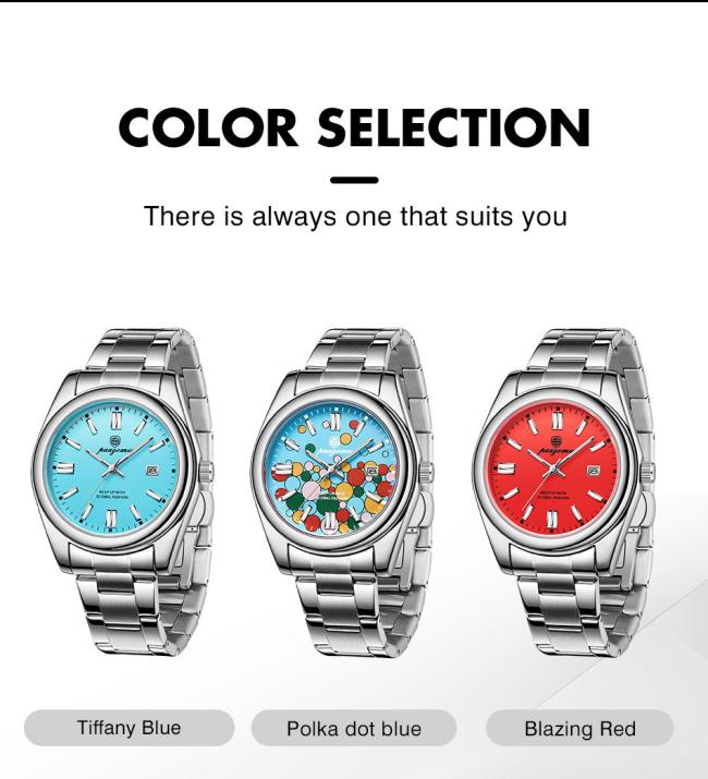 41mm Men Business Calendar Quartz Watch Solid Stainless Steel Bracelet Waterproof Dress Wrist Watch Multiple Color Dial For Gentleman Daily Wear