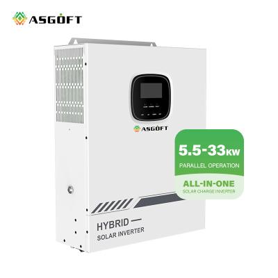 China 48V 100A Hybrid On Grid Inverter 3 Phase Grid Tie Inverter 3kw 5kw 7.6kw 8kw for sale