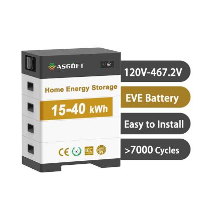 China Ess 153.6v Lithium Ion Battery 100Ah 256V Stacked All In One System High Voltage Hybrid Energy Storage Battery for sale