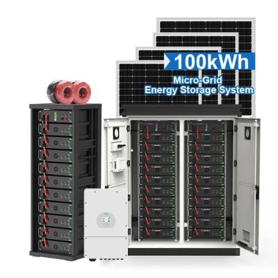 China 50Kw 60Kw 70Kw 100Kw Off On Grid Solar Energy Storage System With Lithium Battery for sale