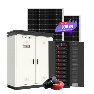 China OEM/ODM Industrial And Commercial On Grid Solar Power System 100KW Solar Battery for sale