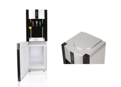 China Hot Warm Cold Floor Standing Water Dispenser With Fridge Painting Color Three Tap for sale