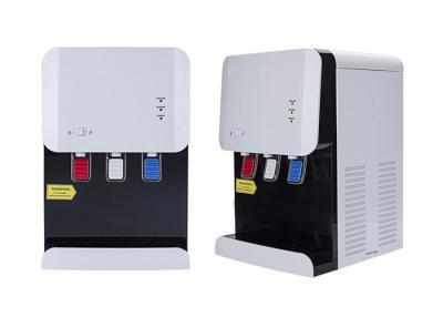 China Desktop 3 Taps Hot Warm Cold Water Dispenser Bottled Type Complete Plastic ABS Case for sale