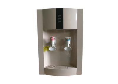 China Plastic Tabletop Water Cooler Dispenser Grey Color 500W Heating Power High Efficiency for sale