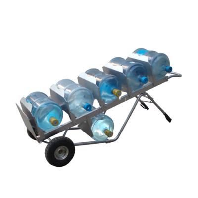 China Heavy lifting 5-7 platform folding bottled water hand carts  5 gallon water bottle trolley for sale