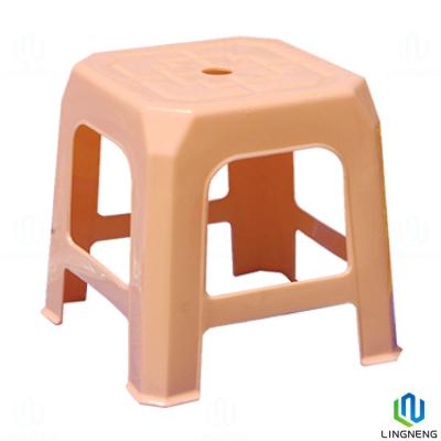 China Durable Recyclable Plastic Furniture 2# Square Small Plastic Chair for sale