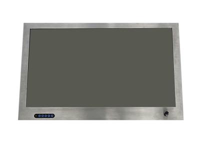 China 24 Inch Industrial Lcd Monitor Mainboard Stainless Steel Case With 12V Phoenix Terminal for sale