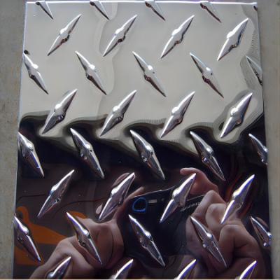 Китай Гофрированный лист 1000mm JIS 3003 алюминиевый отполировал алюминиевый лист плиты диаманта продается