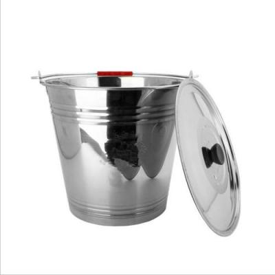 China Home Stainless Steel Water Bucket  With Lid 13L / 16L /20L Capacity Eco - Friendly for sale