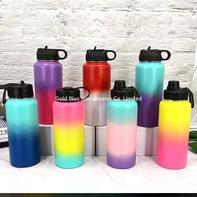 China 22oz Insulated Stainless Steel Mug Wide Mouth Vacuum Flask Sports Water Bottle for sale