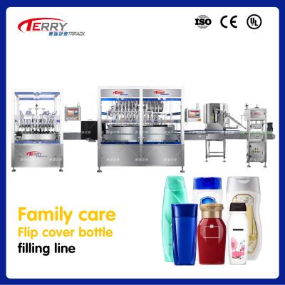 China Máquina de embalagem de detergentes líquidos 80BPM Máquina de enchimento de garrafas de sabão líquido OEM à venda