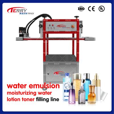 China PLC Control Cosmetic Packing Machine Cosmetic Bottle Filler 100-1000ml for sale