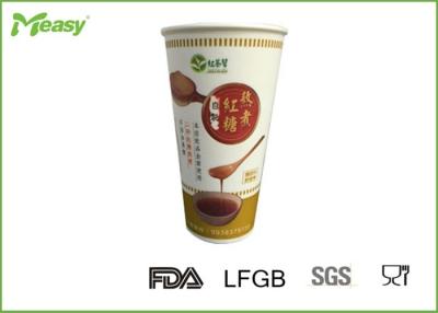Chine La coutume de grande taille d'isolation a imprimé les tasses de papier pour boisson chaude/froide, approbation de LFGB FDA à vendre