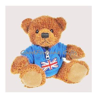 China plush T-shirt stuffed brown customed plush bear printed logo for sale