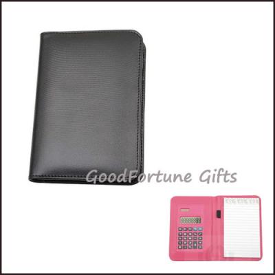 China Sell PU leather memo pads with calculator diary printed logo for sale