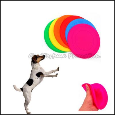 China customed logo promotional Eco Silicon dog training flying disc saucer frisbee gift for sale