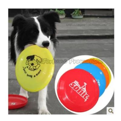 China customed logo promotional Eco ps dog training flying disc saucer frisbee gift for sale