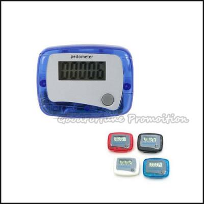 China hot sale cheap promotional ABS portable waist clip hanging pedometer gift printed logo for sale