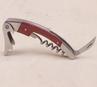 China New Arrival Premium stainless steel wood bottle opener corkscrew for sale