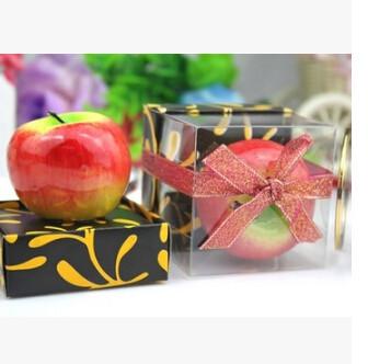 China New creative promotion gift product wedding gift party festival apple candle for sale