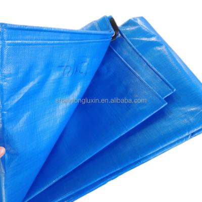 China PE Tarpaulin Tent Material for Waterproof Outdoor Plastic Cover Blue Poly Tarp for sale
