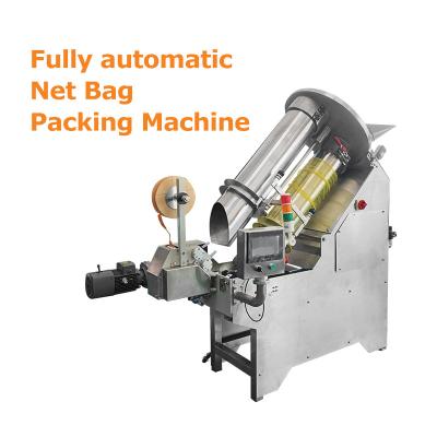 China Fruit Hareware Vegetable Net Bag Packing Machine PLC Touch Screen For Packaging Tie for sale