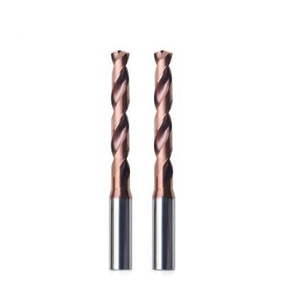 China Custom Carbide Tungsten Drill Bit Hss Straight Taper Shank 2 Flutes for sale