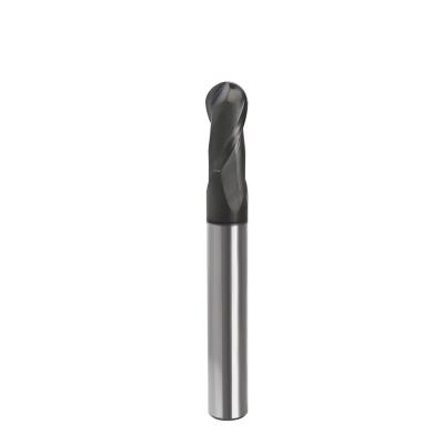 China High Performance Solid Carbide End Mills HRC55 Black Color Coating For Steel for sale