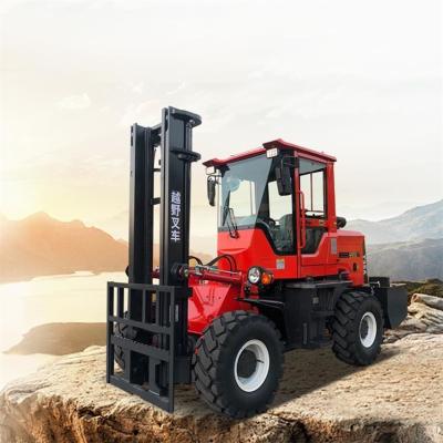 China Articulated Fork Truck Manufacturer , Industrial Forklift Construction Equipment for sale