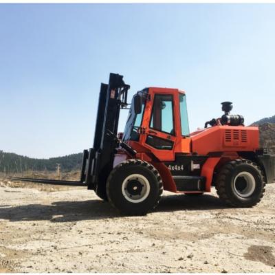 China Compact 3.5 Ton Diesel Forklift Truck For Loading And Unloading Material for sale