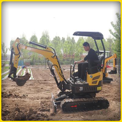 China Compact Hydraulic Crawler Excavator , 2 Ton Small Mini Excavator Machine for sale