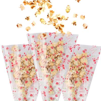China OPP Popcorn Sleeve Printed Food Bags , Pastry Icing Piping Cake Decorating Bags for sale