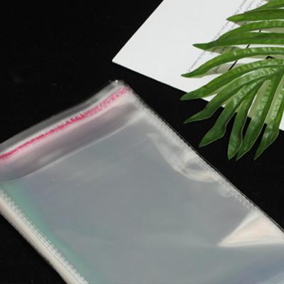 China Self Adhesive Clear Transparent Packaging Printed Cello Plastic Bags Opp for sale