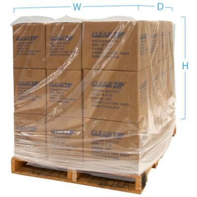 Chine Custom LDPE Durable Heavy Duty Poly Plastic Cover Liners Plastic Pallet Cover à vendre