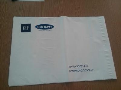 China Mensajero blanco durable grande Plastic Bag Thickness de la longitud los 40.64cm 0.08m m en venta