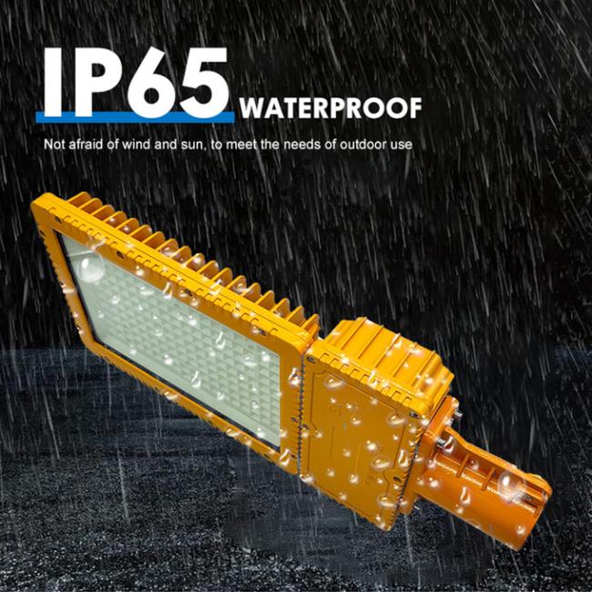 Waterproof street light close-up